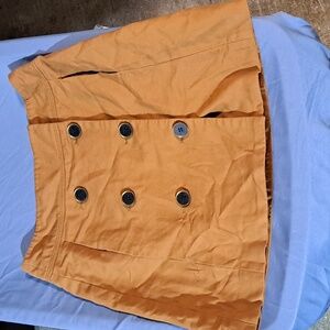 Loft 4 brown mini wrap skirt with pockets